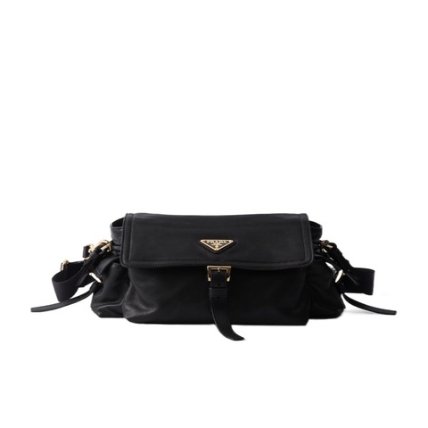 Prada 女士 Explore 中號帶翻蓋納帕皮革單肩包均碼碼30cm*10cm*14cm