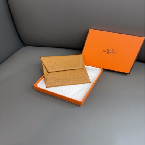 Hermès 愛馬仕🐎 金棕拼氣泡綠Bastia零錢包山羊皮💗99新✨B刻  盒子  尺寸8.5*8