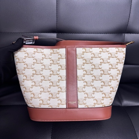 Celine 賽琳 水桶 白老花 小號