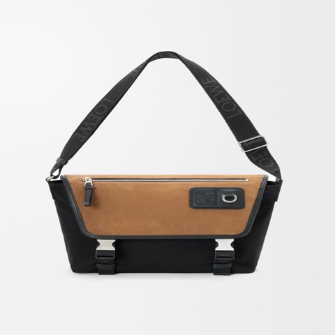 Loewe 男士 中號 Flex 郵差包均碼碼38cm*9.5cm*27cm