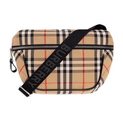 Burberry 男士 徽標拉鍊斜挎包 26.5cm*6cm*20cm