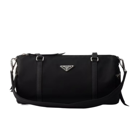 Prada 女士 大號Re-Nylon and Saffiano皮革旅行包均碼碼32.5cm*16.5cm*17cm