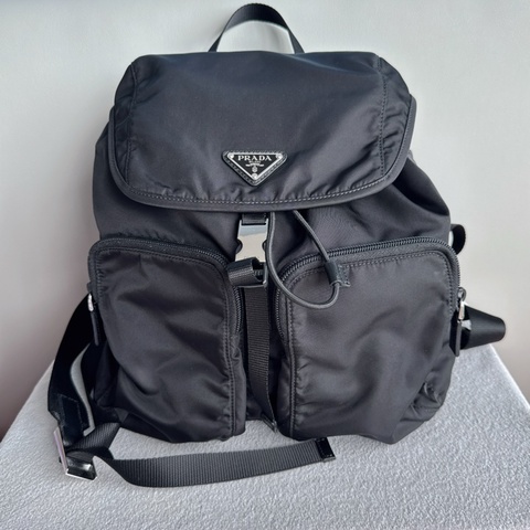 PRADA Re-Nylon Backpack 普拉達黑色尼龍雙肩包🎒後背包