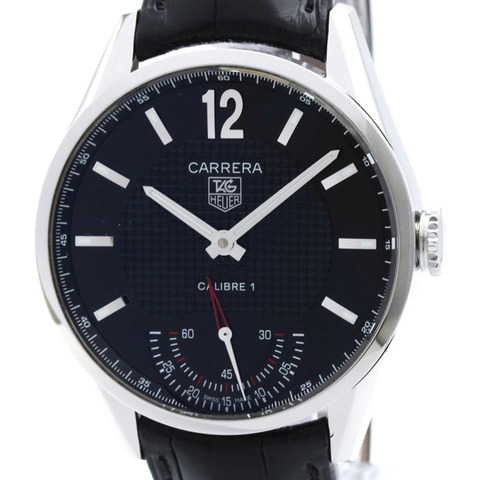 TAG HEUER 豪雅卡萊拉系列復古 Calibre 01 精鋼男士腕錶 WV3010 拋光