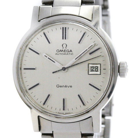 歐米茄 (OMEGA) Geneve Cal 1481 精鋼自動男士腕錶 166.0098 復古款