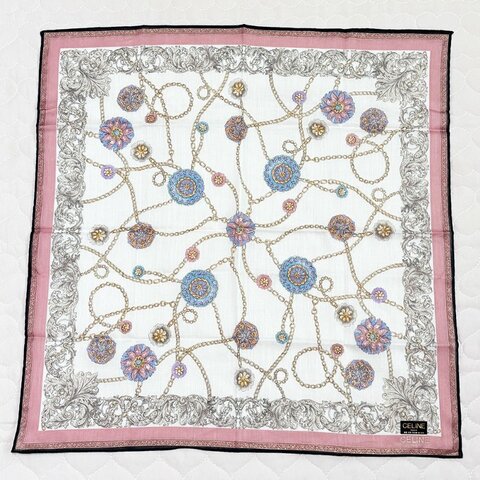 CELINE 賽琳 絲巾 方巾（46.5*46.5cm）