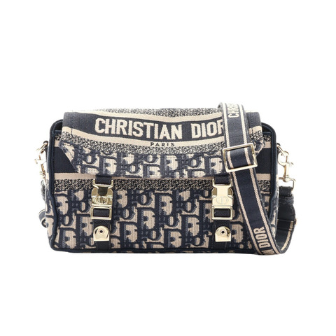 Diorcamp 肩背包 藍色 Oblique 刺繡【Dior 迪奧】 M1241ORIW
