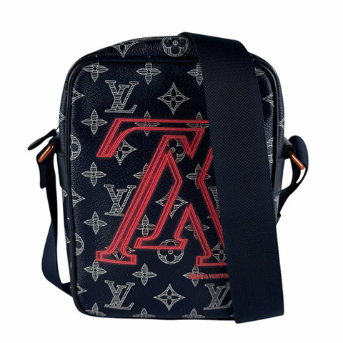 路易威登 LOUIS VUITTON 單肩包 Monogram Ink Danube PM 海軍藍 男士 M43678 z10585