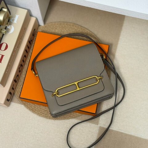 🏷️Hermes 愛馬仕．Roulis 19 豬鼻子 銀河灰 A刻/客人寄賣