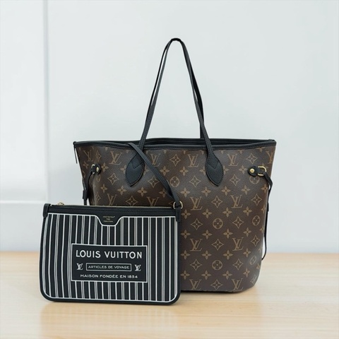 莉亞精品♡ Lv M11946 Neverfull Inside Out MM 雙面款 二手美包