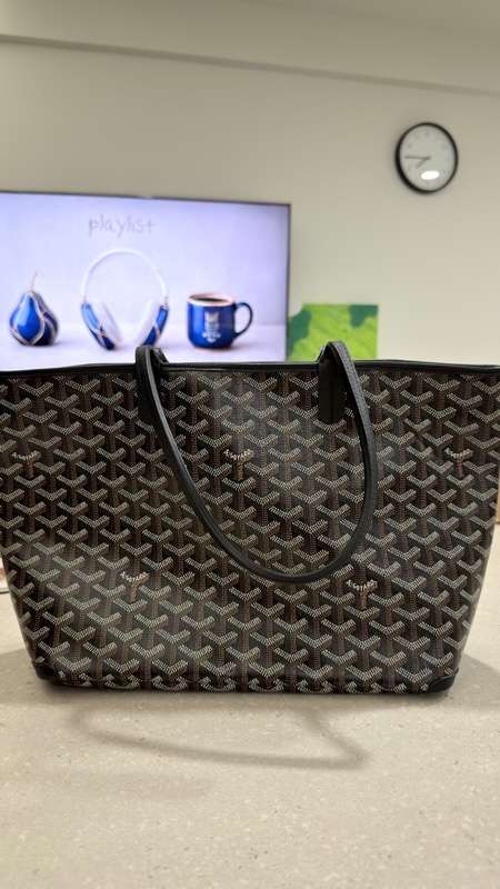 Goyard Artois PM拉鍊托特包 黑棕
