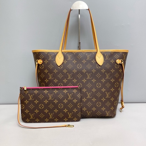 Louis Vuitton 路易威登 nf中號老花玫紅內裡子母購物袋  尺寸32×29×17
