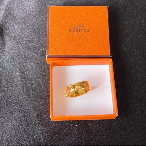 【適合送禮✨超級便宜✨一物兩用🧡】Hermes愛馬仕金扣戒指