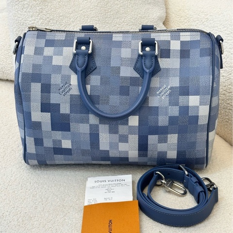 Louis Vuitton路易威登 馬賽克speedy 尺寸34x19x22