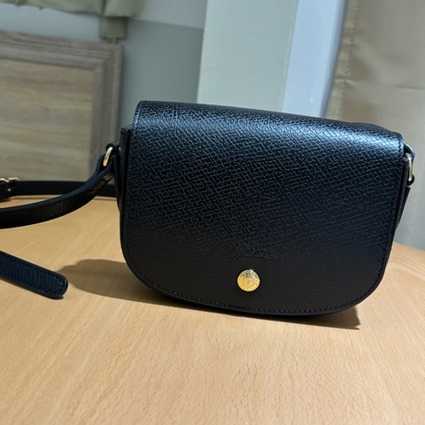 Longchamp Epure xs 斜背包 馬鞍包 黑