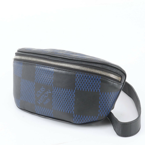 路易威登 Damier Infini 3D 男士真皮雙肩腰包 N50022