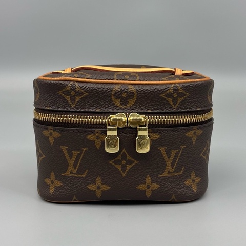Louis Vuitton 路易威登 老花Mini化妝盒手提包 芯片 尺寸14*10 A