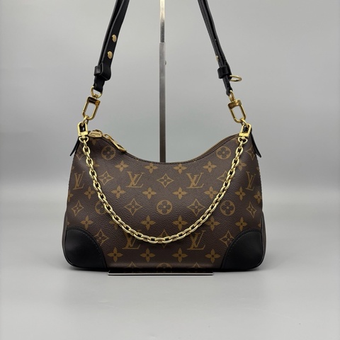 Louis Vuitton 路易威登 老花黑牛角斜挎包 芯片 尺寸26*19