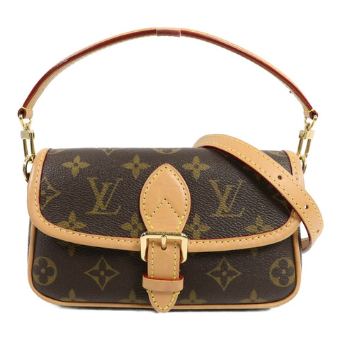 LOUIS VUITTON Monogram Nano Diane金扣手挽肩背兩用袋