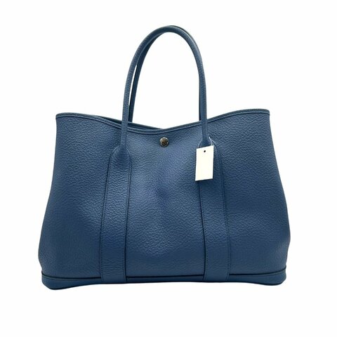 【美收精品】Hermès Garden Party 36藍瑪瑙色Y刻  C-811【隔月月中將轉賣至日本 上架期限30天】