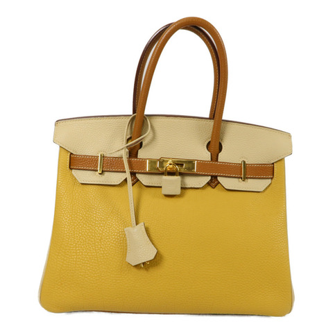 HERMES Togo皮革Birkin 30手挽袋Three Tones