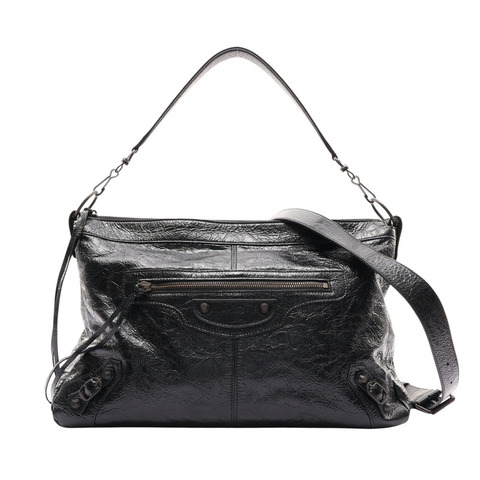 Balenciaga 巴黎世家 Le City Moto Medium 兩用包 黑色 羊皮 866105 1000