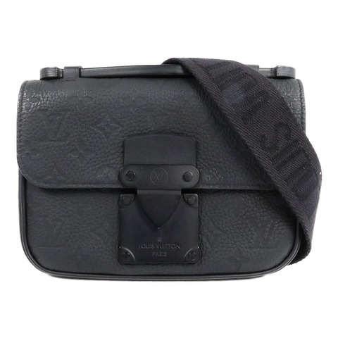 LOUIS VUITTON Taurillon Monogram S Lock Sling肩背袋