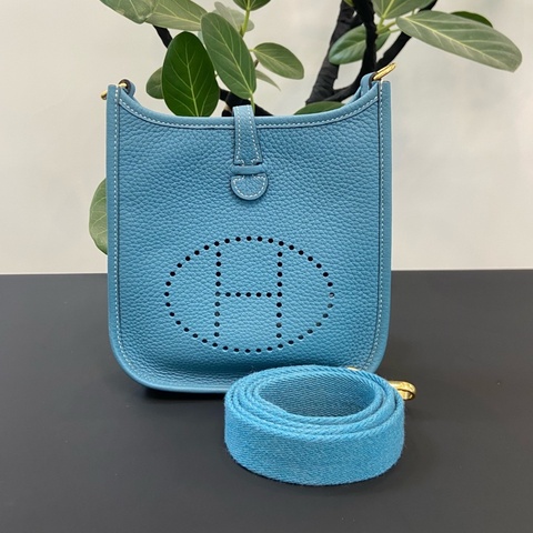 Hermes 愛馬仕 evelyne mini TC皮 尺寸16×4×17cm
