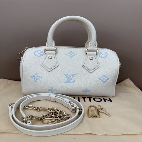 Louis Vuitton 路易威登 嬰兒藍限量版Speedy20 26年芯片