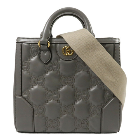 GUCCI 牛皮皮革GG Matelasse Mini Top Handle手挽肩背兩用袋