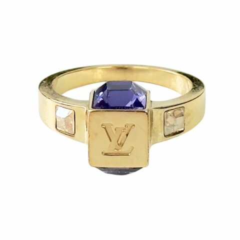LOUIS VUITTON Gamble 晶飾 戒指
