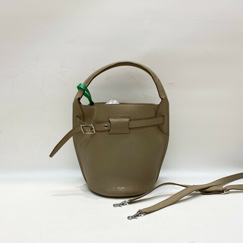 CELINE赛琳BIG BAG BUCKET大象灰荔枝纹牛皮nano水桶包21*15*15