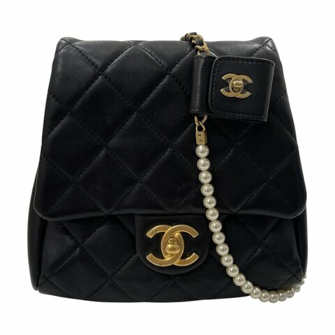 CHANEL 香奈兒 2019 SIDE-PACK 斜背包 羊皮 黑色 金釦 *僅單個