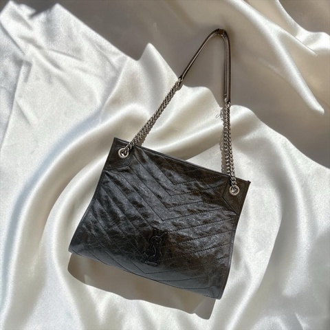 莉亞精品♡ YSL 577999 Niki黑釦 二手美包