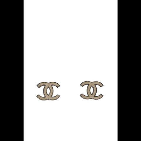 Chanel 12年白银cc耳钉