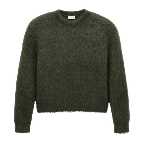 Saint Laurent green crewneck sweater XL 毛衣