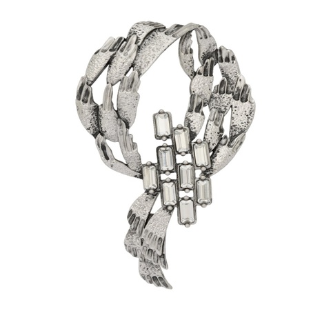 Saint Laurent crystal embellished brooch 胸針