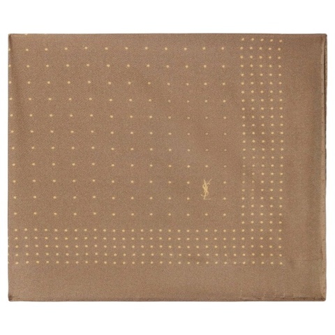 Saint Laurent YSL silk pocket square