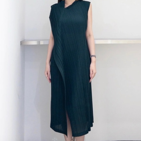 PLEATS PLEASE ISSEY MIYAKE三宅一生 片飾洋裝