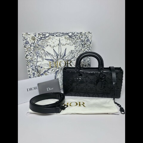 Dior 黑色Medium Lady D Joy Bag