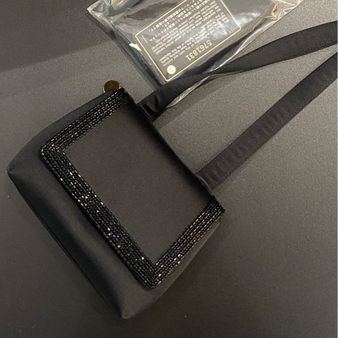 Chanel/香奈兒  中古 vintage 絲綢水鑽包