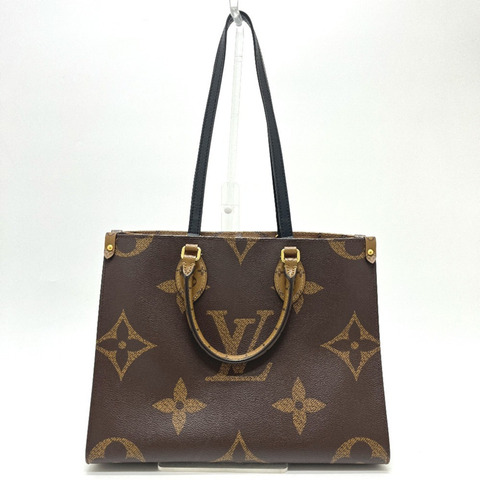 路易威登 M45321 OnTheGo MM 兩用手提包，Monogram Reverse 帆布，女士款，棕色