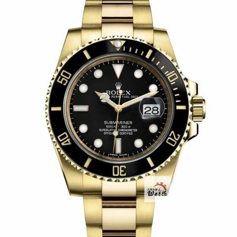 【大眾名錶】ROLEX 勞力士116618LN Submariner潛航者 2019/10 全金黑水鬼 品項漂亮 已貼膜 錶節齊全 B1503