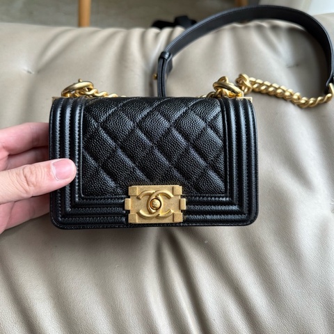 Chanel 香奈兒  leboy mini 有塵袋