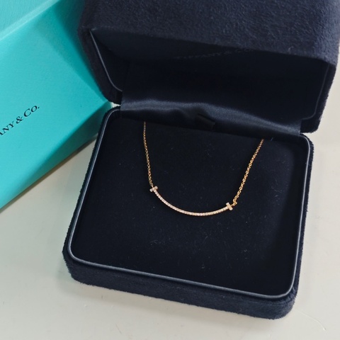TIFFANY & Co. 蒂芙尼 笑臉鑲鑽項鍊