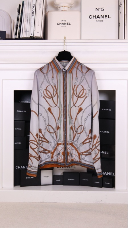 Gucci 00年秀款棕色抽绳图案衬衫上衣外套