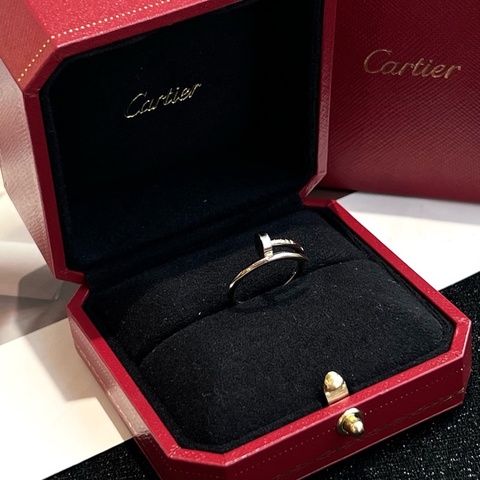 Cartier 卡地亚 白金钉子戒指 51码 22年附件（盒）