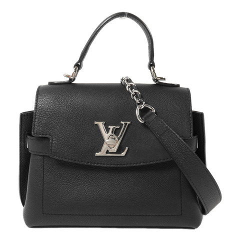 LOUIS VUITTON 牛皮皮革Lockme Ever Mini鏈帶手挽肩背兩用袋