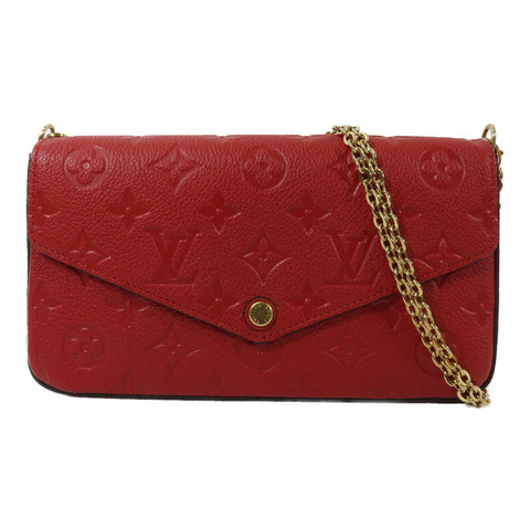 LOUIS VUITTON Monogram Empreinte Felicie Pochette鏈帶肩背袋