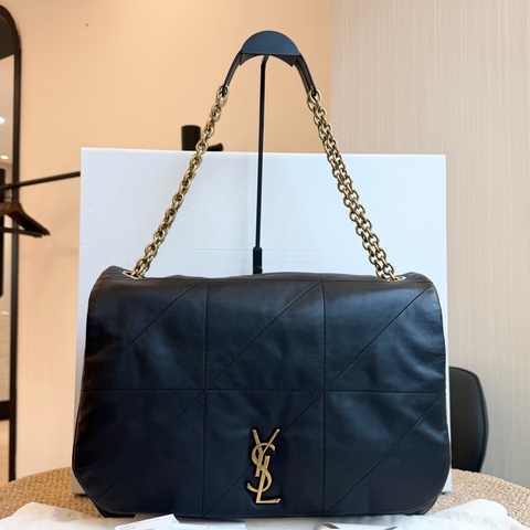 YSL 聖羅蘭 Jamie黑金鍊條包大號